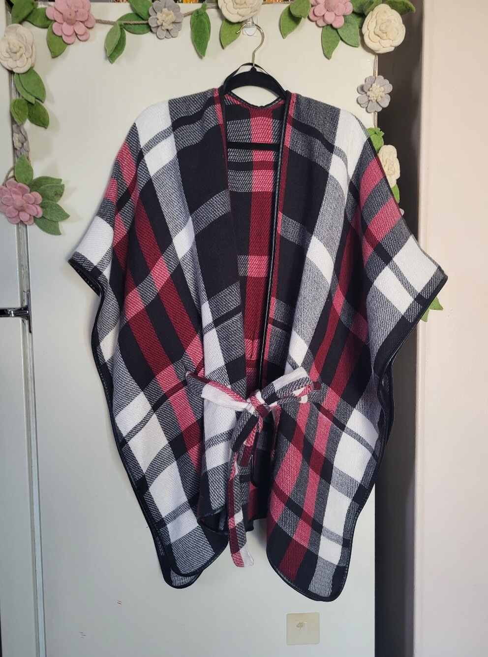 Plaid Blanket Shawl